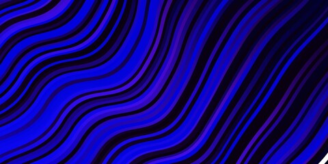 Light Pink, Blue vector texture with wry lines. Brand new colorful illustration with bent lines. Smart design for your promotions.