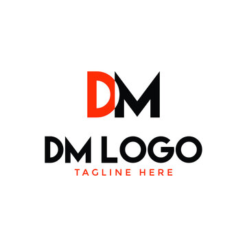 DM logo design images,photo & vector.