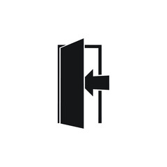 exit icon vector