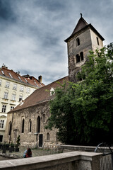 Fototapeta na wymiar Oldest Church Of Vienna, Ruprechtskirche, In The Inner City Of Vienna In Austria