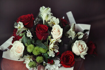 bouquet, wedding, flower, rose, roses, flowers