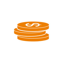 coin cash icon vector