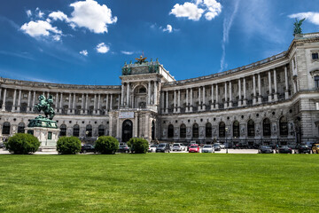 Imperial Palace Hofburg And Famous Square Heldenplatz In The Inner City Of Vienna In Austria