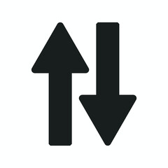 Black arrow icon vector