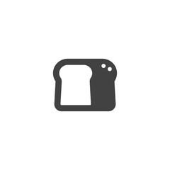 Obraz premium toast, bread icon vector illustration