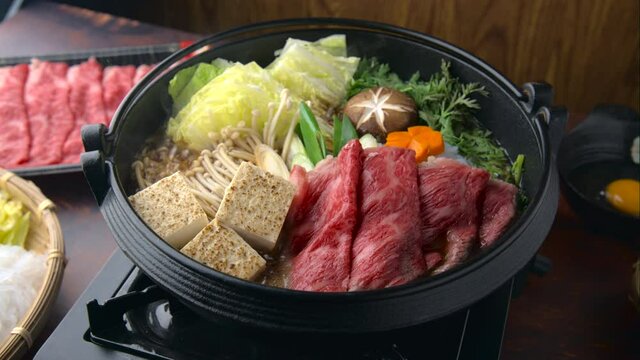 sukiyaki, japanese traditional hot pot