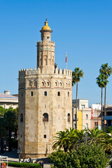 Fototapeta na wymiar Torre del Oro, Seville, Andalucía, Spain
