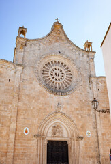 Roman Catholic cathedral (Santa Maria Assunta) in Ostuni, Brindisi, Apulia.