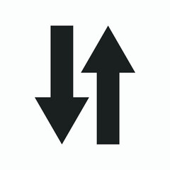 Black arrow icon vector