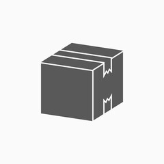 package icon, box vector illustration