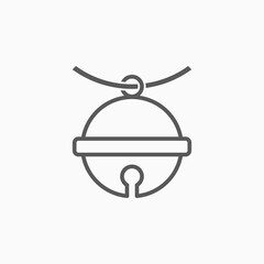 pet bell icon, bell vector