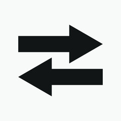 Black arrow icon vector
