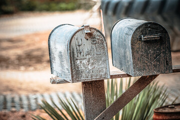 old mailbox in the city