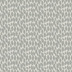 cute monochrome tone leaves seamless pattern for background, texture, wallpaper, banner, label etc. vector design