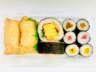 sushi on a plate