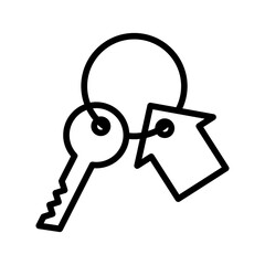 Real Estate vector icon. Choosing, searching, buying a house