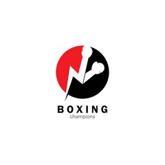 Boxing and martial arts logo vector
