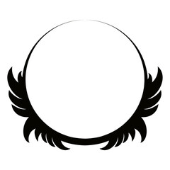 Crest logo isolated on white background. Trendy crest logo for web site, emblem, decoration and design template. Creative art concept, vector illustration