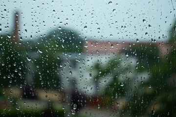 rain drops on window