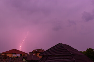 lightning in the city