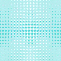 Seamless vector pop art pattern. Blue dotted background. Vector illustration