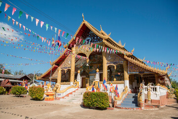 Obraz premium LAO HUAY XAY WAT CHOMKAO MANILAT TEMPLE