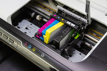 An ink cartridge or inkjet cartridge is a component of an inkjet printer that contains the ink four...