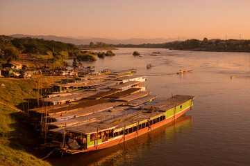 LAO HUAY XAY MEKONG RIVER