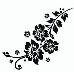 flower motif design element	