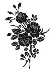 flower motif design element	