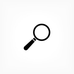 Loupe   vector icon , lorem ipsum Flat design