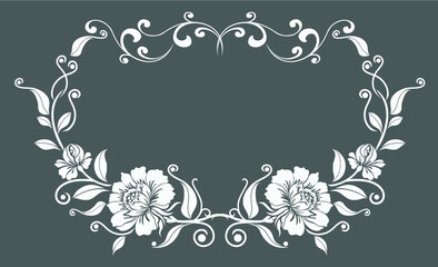 flower motif design element
