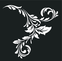 flower motif design element