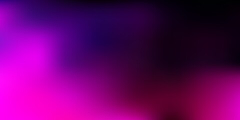 Dark purple, pink vector gradient blur texture.