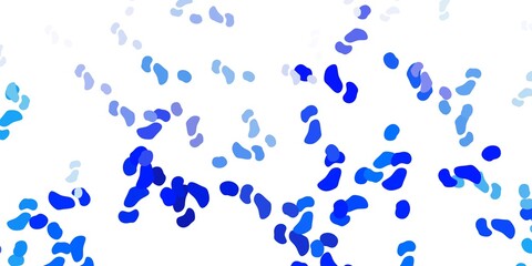 Light blue vector template with abstract forms.