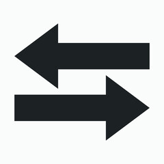 Black arrow icon vector