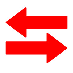 Red arrow icon vector