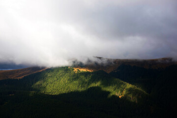 Beautiful mountain landscape of Parang Mountains in Romania