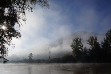 Fog over the river 