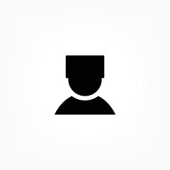 Human  vector icon , lorem ipsum Flat design