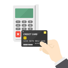クレジットカード決済のイラスト