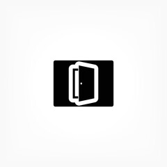Door  vector icon , lorem ipsum Flat design
