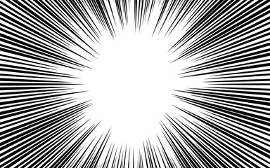 背景素材：黒い集中線のイラスト