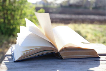 The book turns over