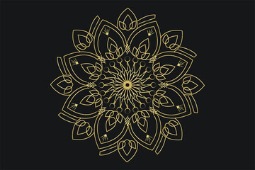 MInimal luxury Mandala design