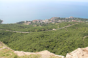 Fototapeta na wymiar panorama view from the mountains