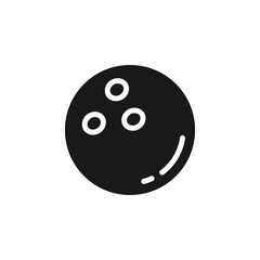 Bowling ball icon vector illustration