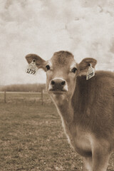 portrait of a cow