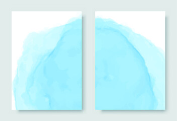 Abstract blue watercolor backgrounds