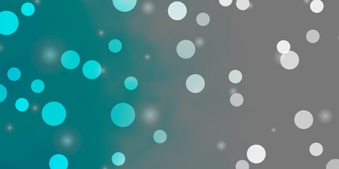 Light BLUE vector template with circles, stars. Abstract illustration with colorful spots, stars. Pattern for wallpapers, curtains.